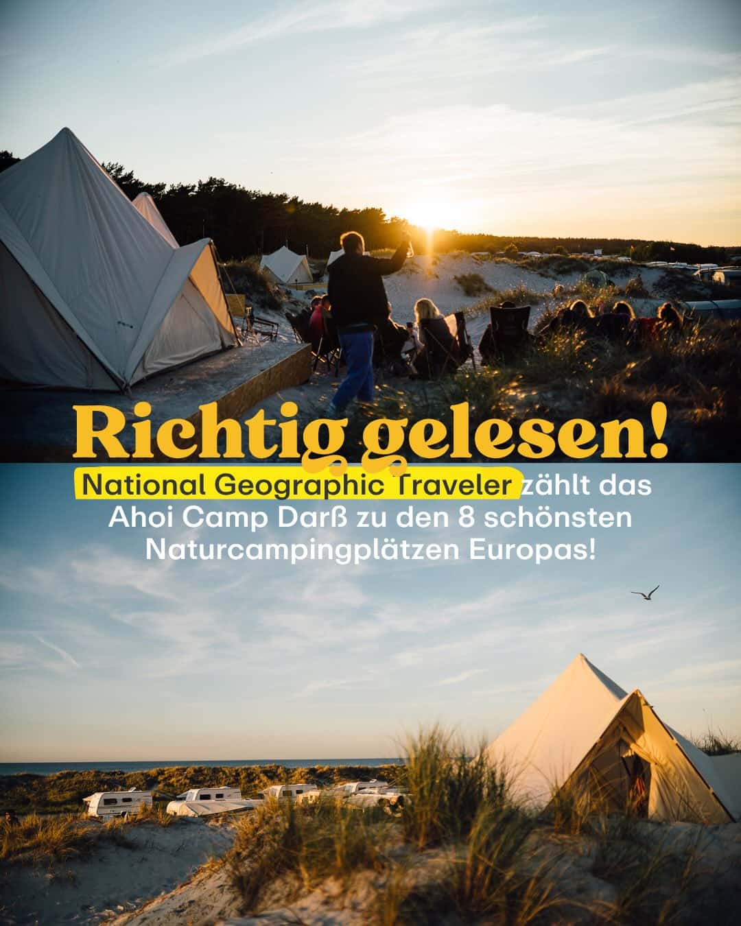 Instagram-Beitrag von Ahoi-Camp Fehmarn