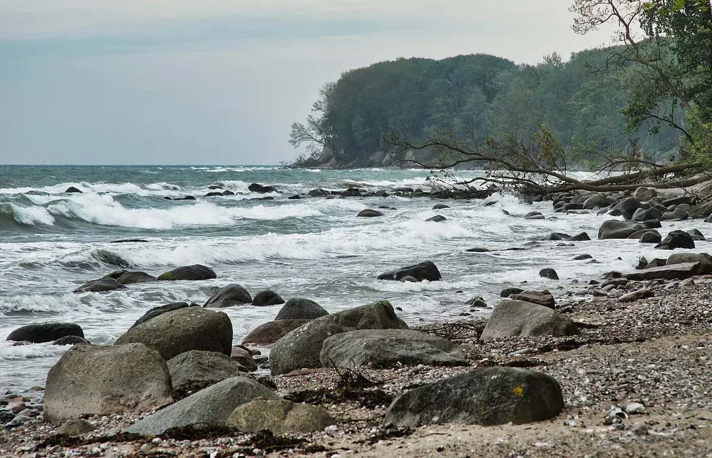 Steilküste Katharinenhof, Katharinenhof, east coast